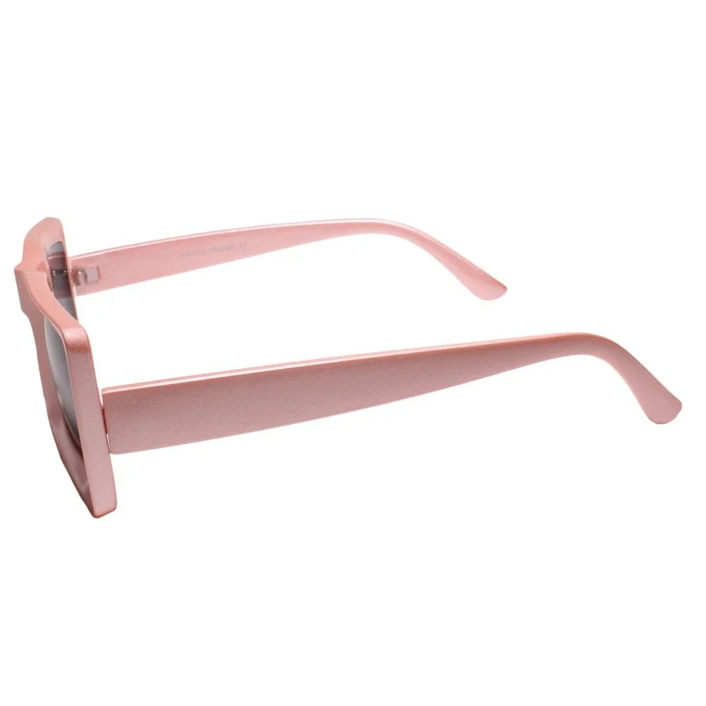 Rectangle Sunglasses Pink Frame 90’s Vintage Fashion Narrow Square Frame